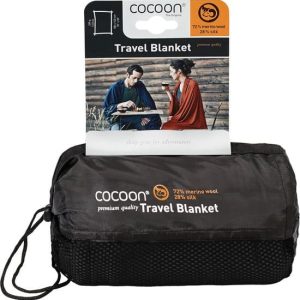 COCOON Travel blanket merino/silk gra