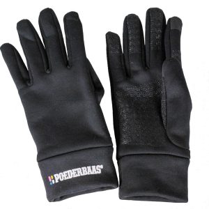 POEDERBAAS Touchscreen handschoen zwart