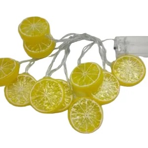 Citroen lichtsnoer geel 10 lichten 2m