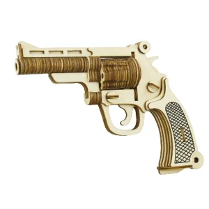 Houten Puzzel Revolver