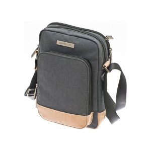 Davidt’s Heren Schoudertas Zwart/Grijs