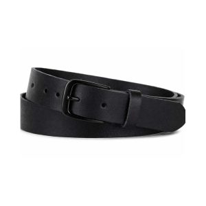 Zwarte Leren Riem met Zwarte Gesp – Heren & Dames – 3 cm