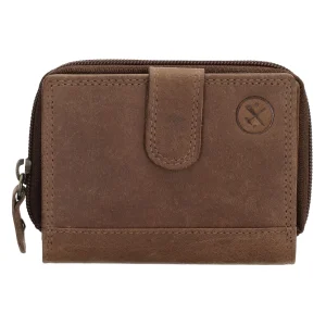 Hide & Stitches - Leren Rits Portemonnee - Voor Dames / Heren - Kleine Portemonnee