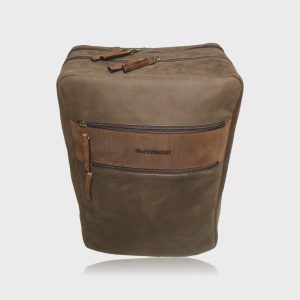 McFermoir Wout Rugtas 763017M met magnetische tasjes. Bruin met ranger