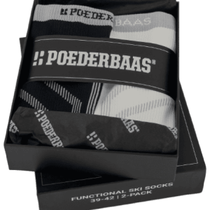 POEDERBAAS Giftbox Sk Socks 2pck blk/wht
