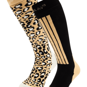 POEDERBAAS Ski Socks 2-pack black multi