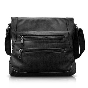 THL Design - Dames schoudertas - Plat Model - Tussenmaat - Veel Vakken