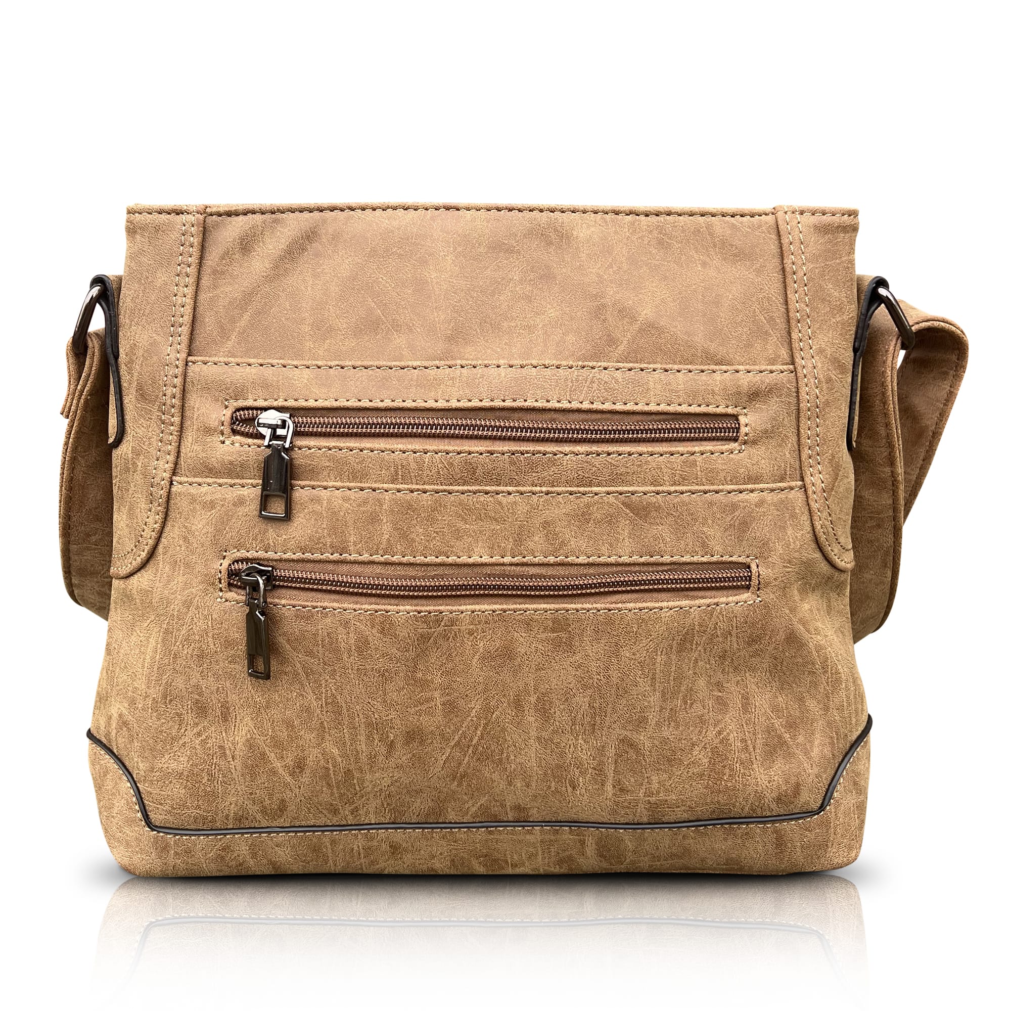 THL Design - Dames schoudertas - Plat Model - Tussenmaat - Veel Vakken - Afbeelding 8