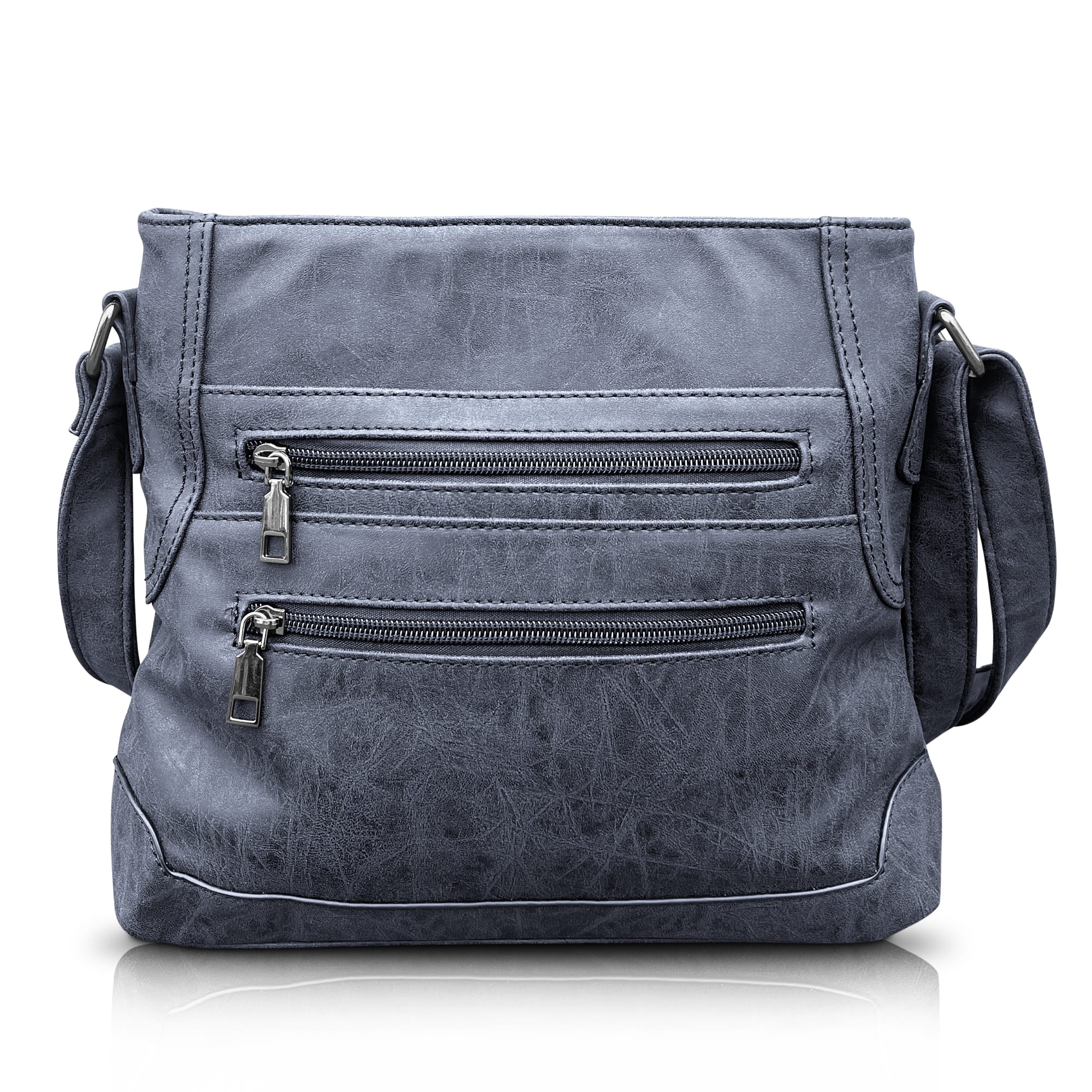 THL Design - Dames schoudertas - Plat Model - Tussenmaat - Veel Vakken - Bruin - Afbeelding 8