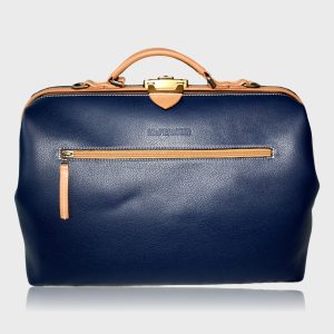 McFermoir Fashion A4 doctor’s bag FA3016 Marine-Camel with extra shoulder strap