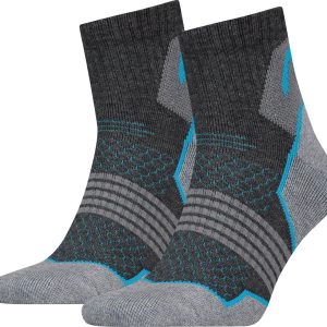 Head sokken Hiking Quarter 2 pack grey-blu