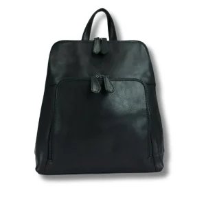 Zwarte Leren Rugzak – Bobbie | Just Lioné