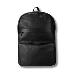 Zwarte Leren Laptoprugzak 15.6 inch – Noah | Just Lioné