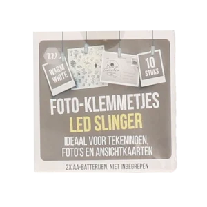 Slinger foto-klemmetjes led licht 10 stuks
