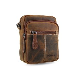 Heren Tas Klein – Buffelleer – Riemtas